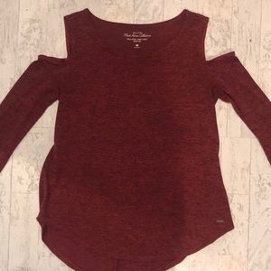 DONATED Hollister Cold Shoulder Long Sleeve Shirt